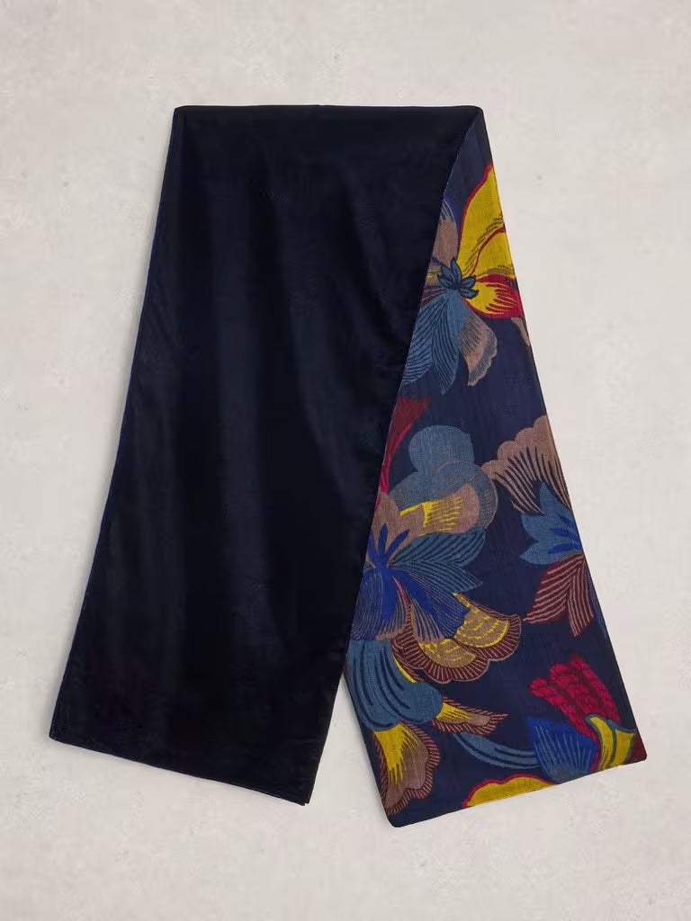 White Stuff - Velvet Printed Scarf - Multi