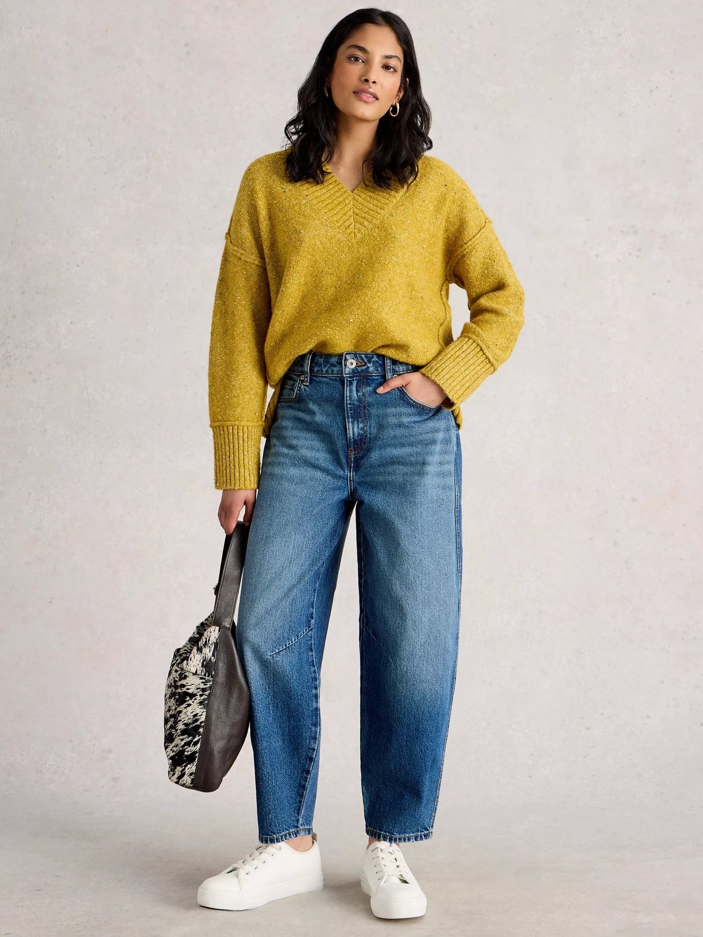 White Stuff - Aubrey Barrel leg - mid blue