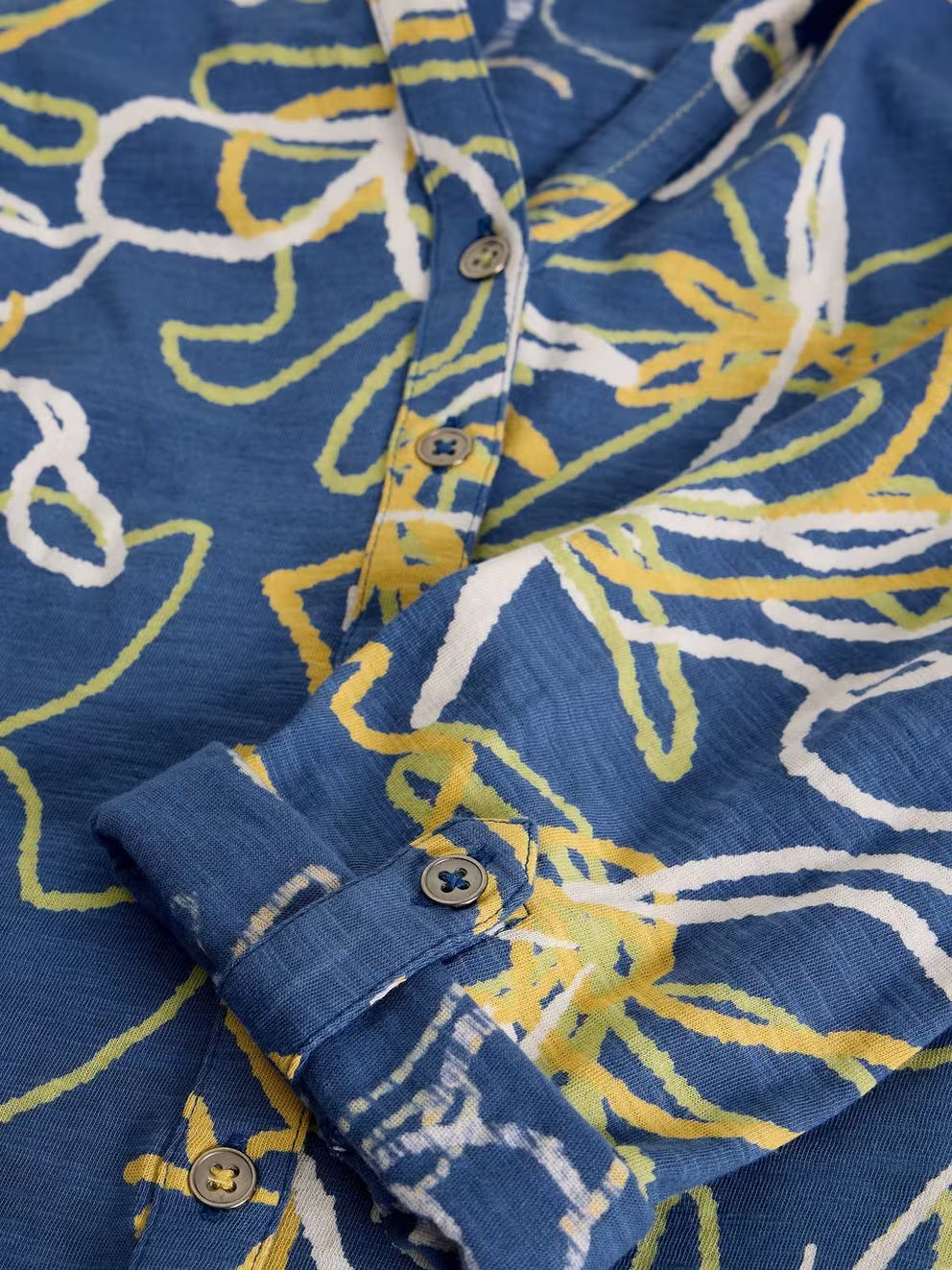 White Stuff - Annie jersey shirt - Blue print