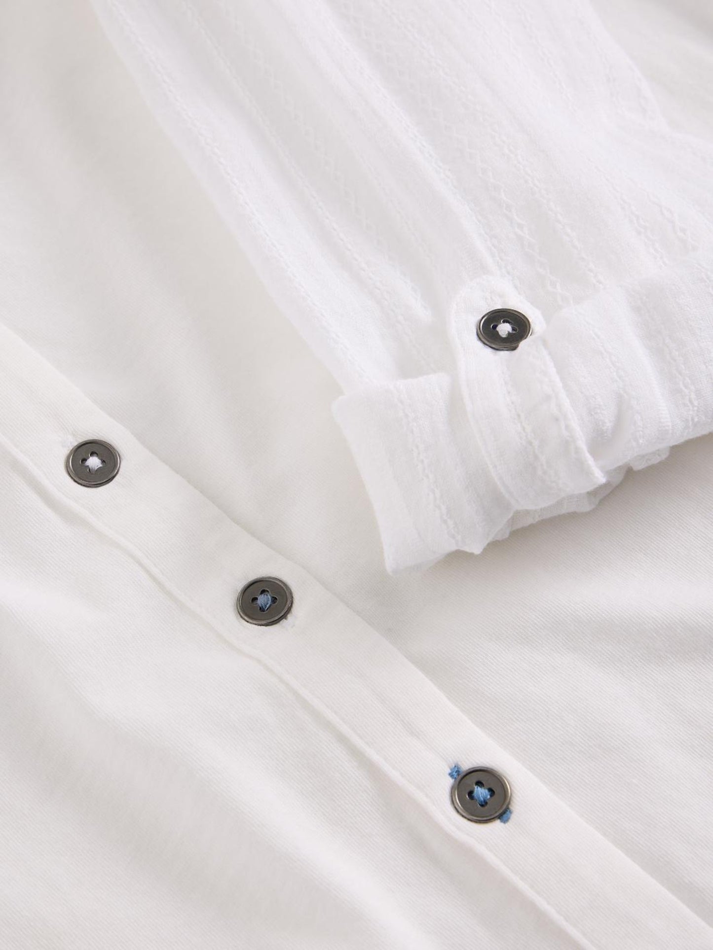 White Stuff - Annie jersey shirt - Bril White