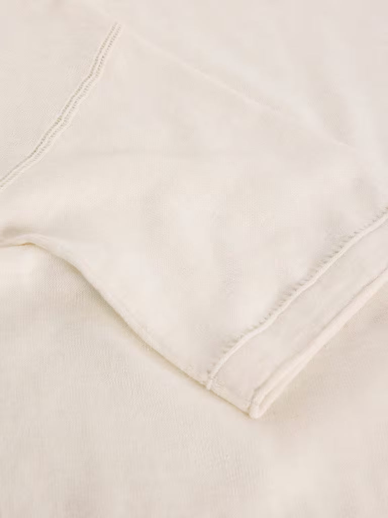 White Stuff - Kate Linen top - Natural white