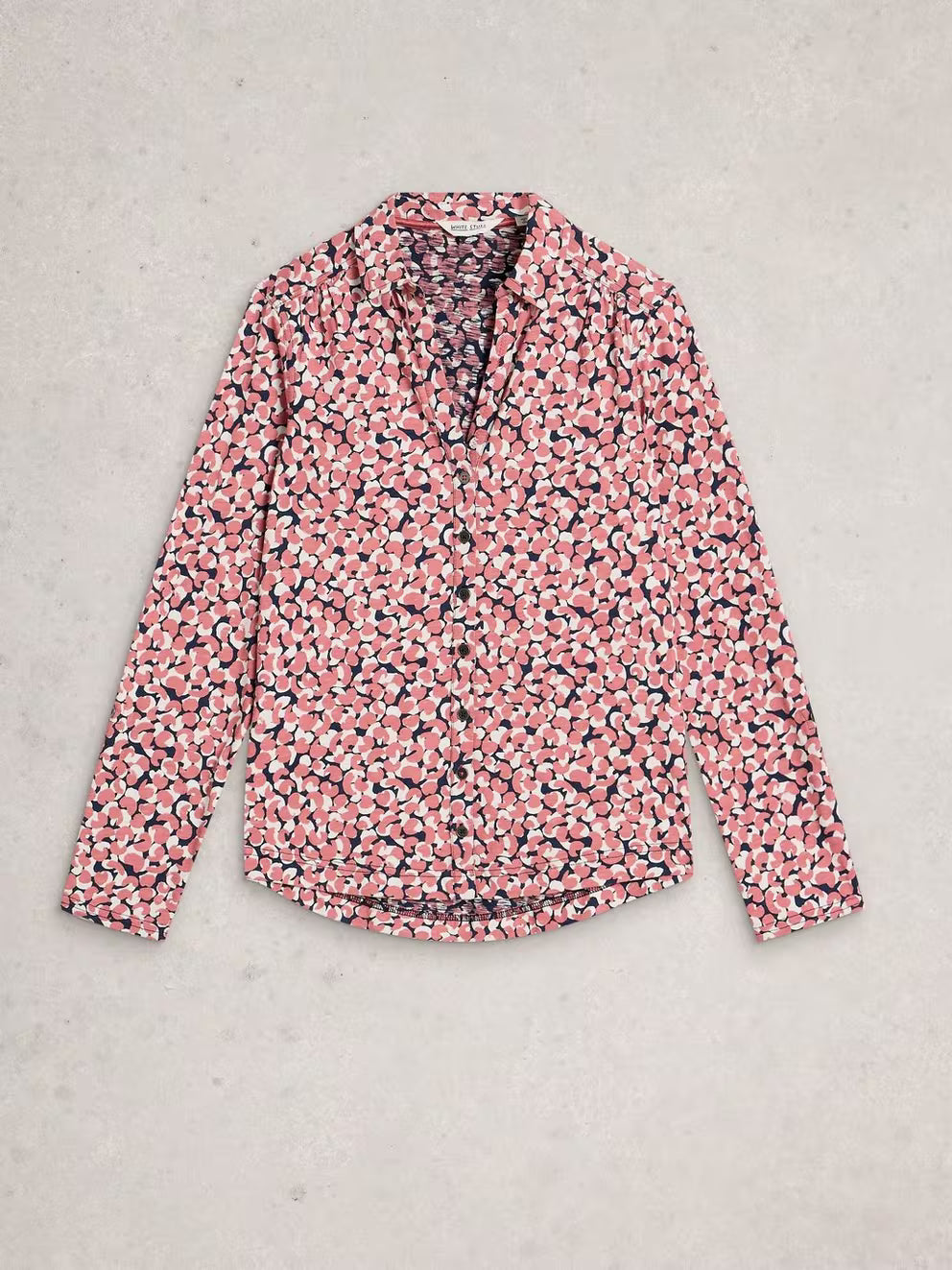 White Stuff - Annie jersey shirt - Pink print