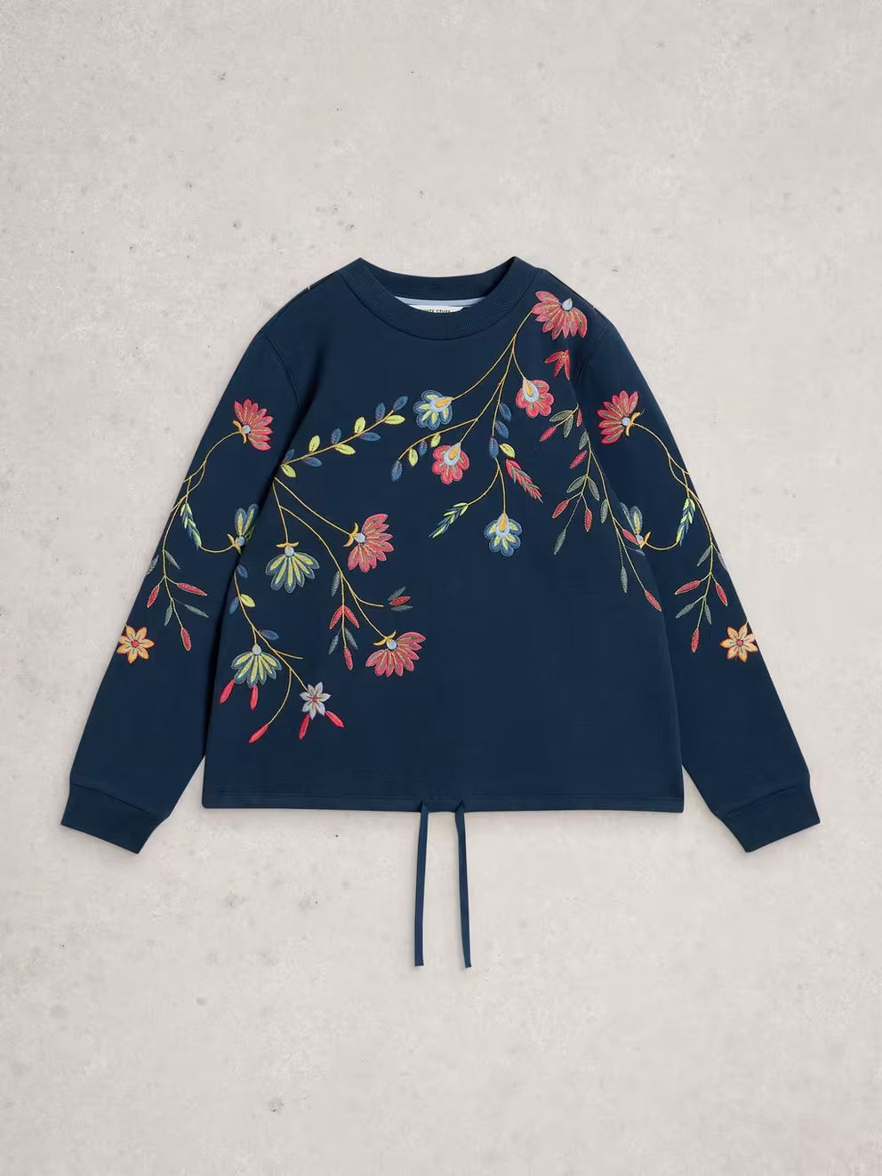 White Stuff - Floral embroidered sweatshirt