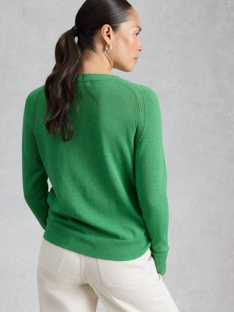 White stuff - Lulu cardi - mid green