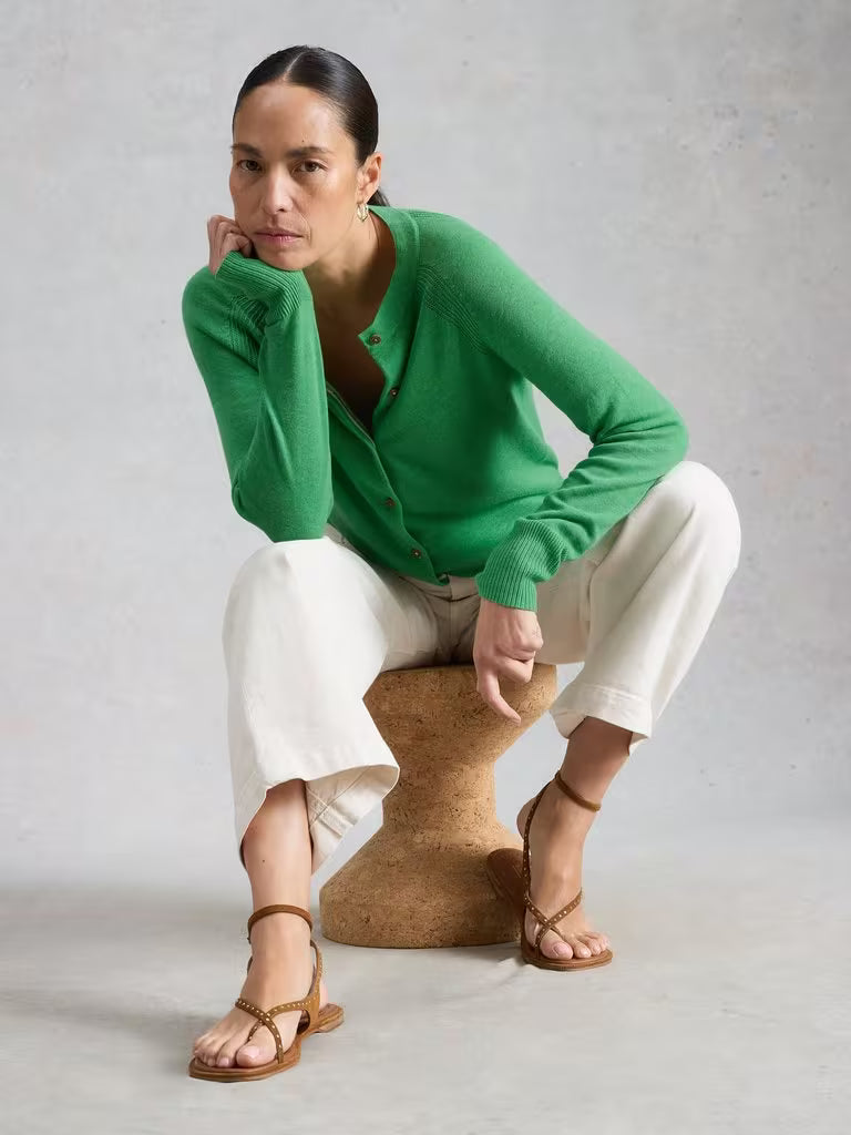 White stuff - Lulu cardi - mid green