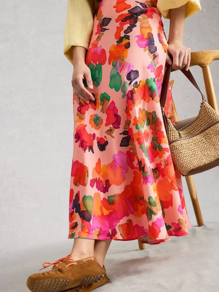 White Stuff - Hope Bias Cut Maxi Skirt