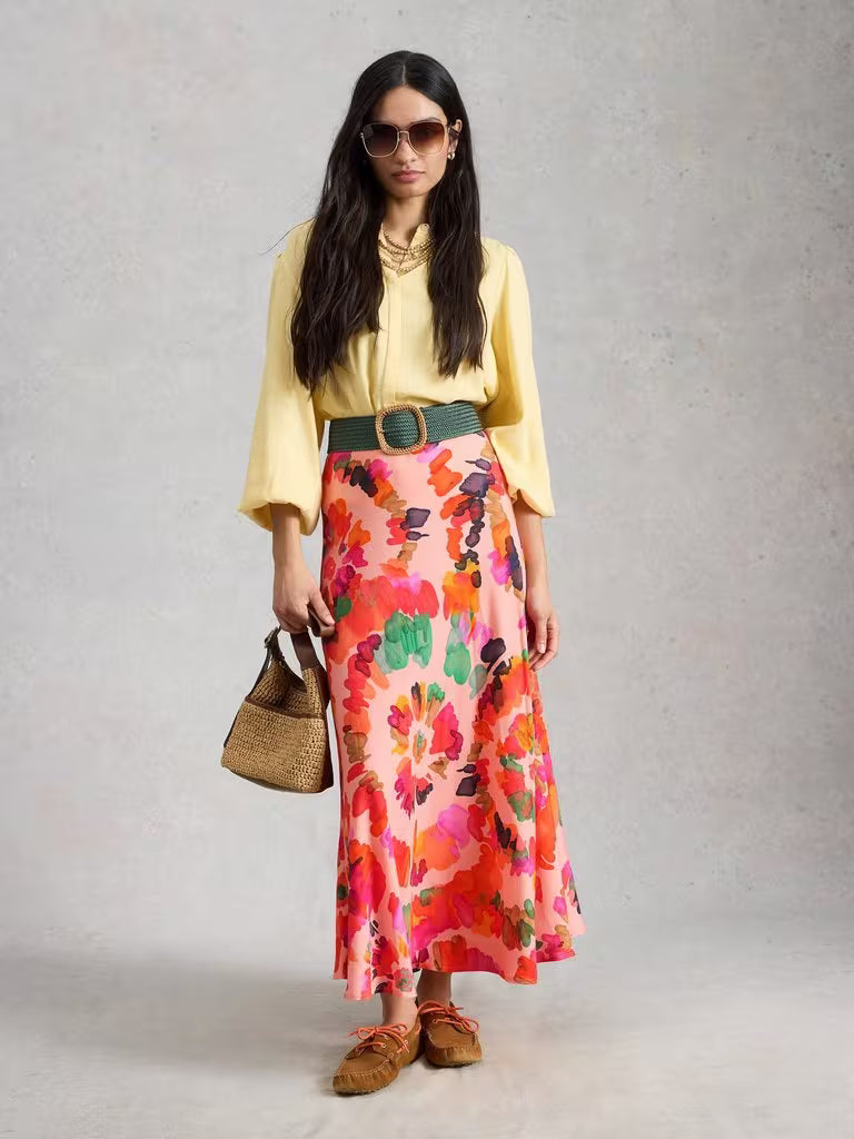 White Stuff - Hope Bias Cut Maxi Skirt