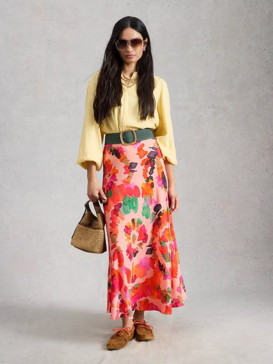 White Stuff - Hope Bias Cut Maxi Skirt