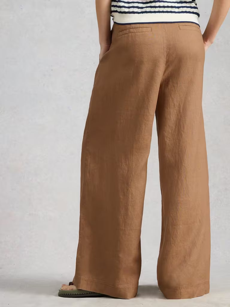 White Stuff - Sasha Wide leg Linen Trousers