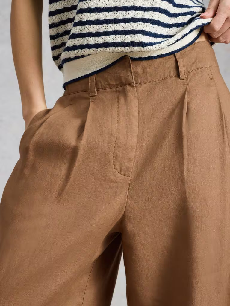 White Stuff - Sasha Wide leg Linen Trousers