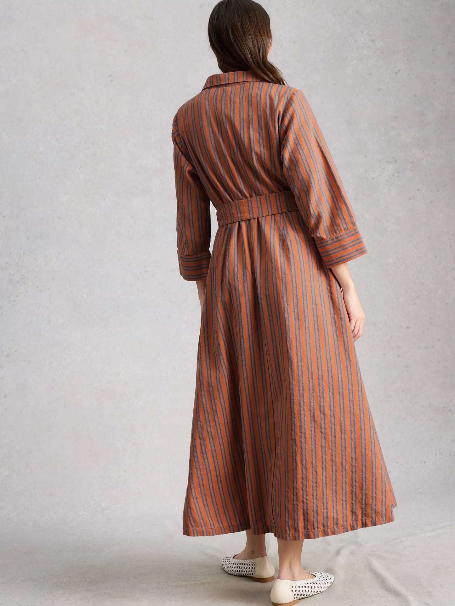 White Stuff - Soma Shirt Dress - Orange multi