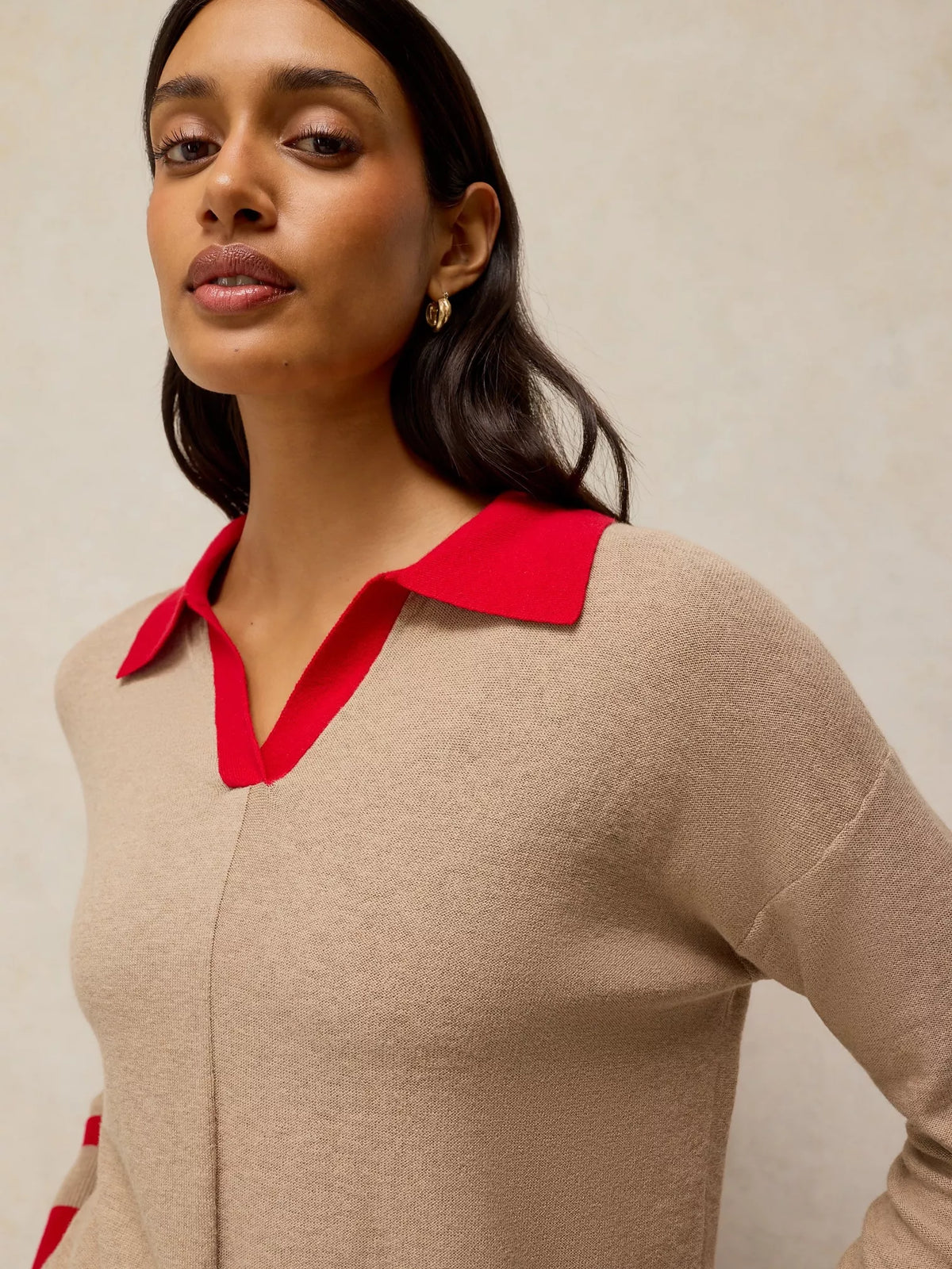 White Stuff - Cara collar jumper