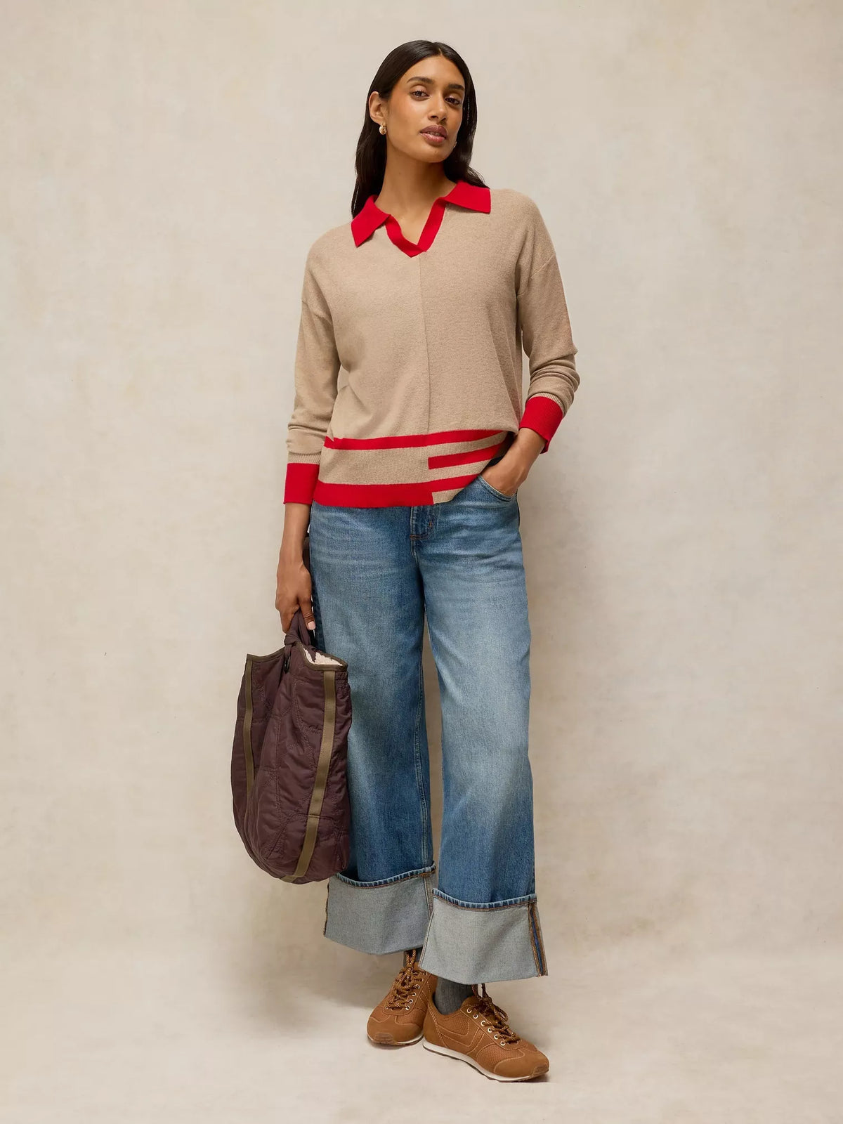 White Stuff - Cara collar jumper