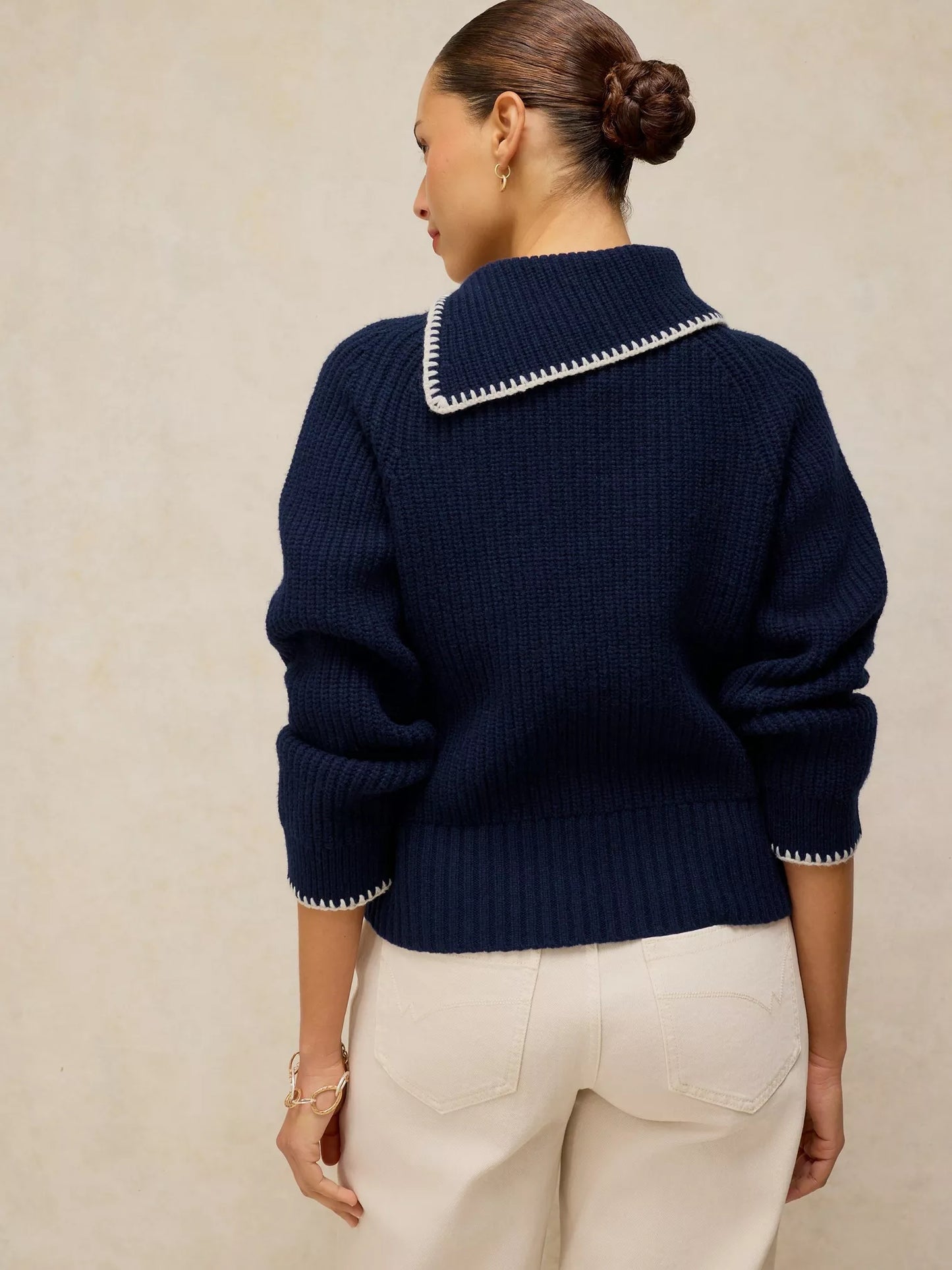 White Stuff - Whip stitch collar jumper