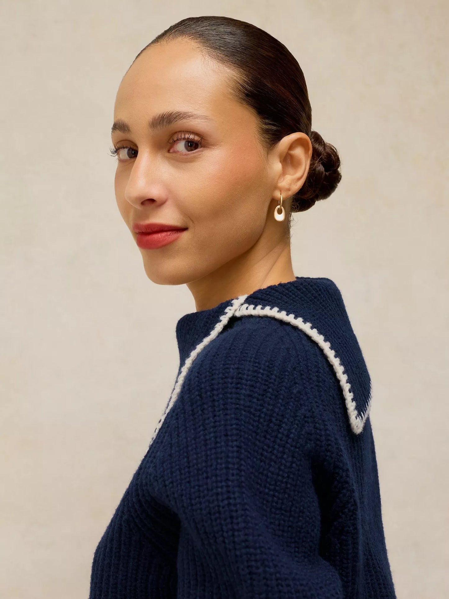 White Stuff - Whip stitch collar jumper