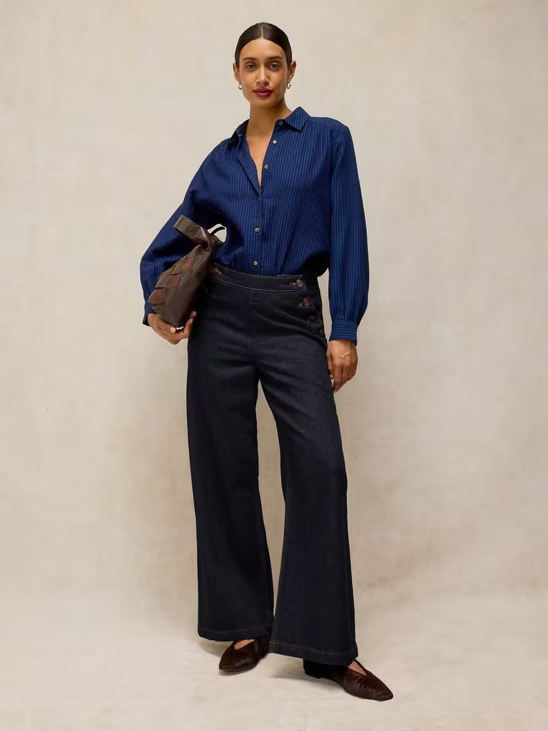 White Stuff - Reese Button Detail Jean - Denim