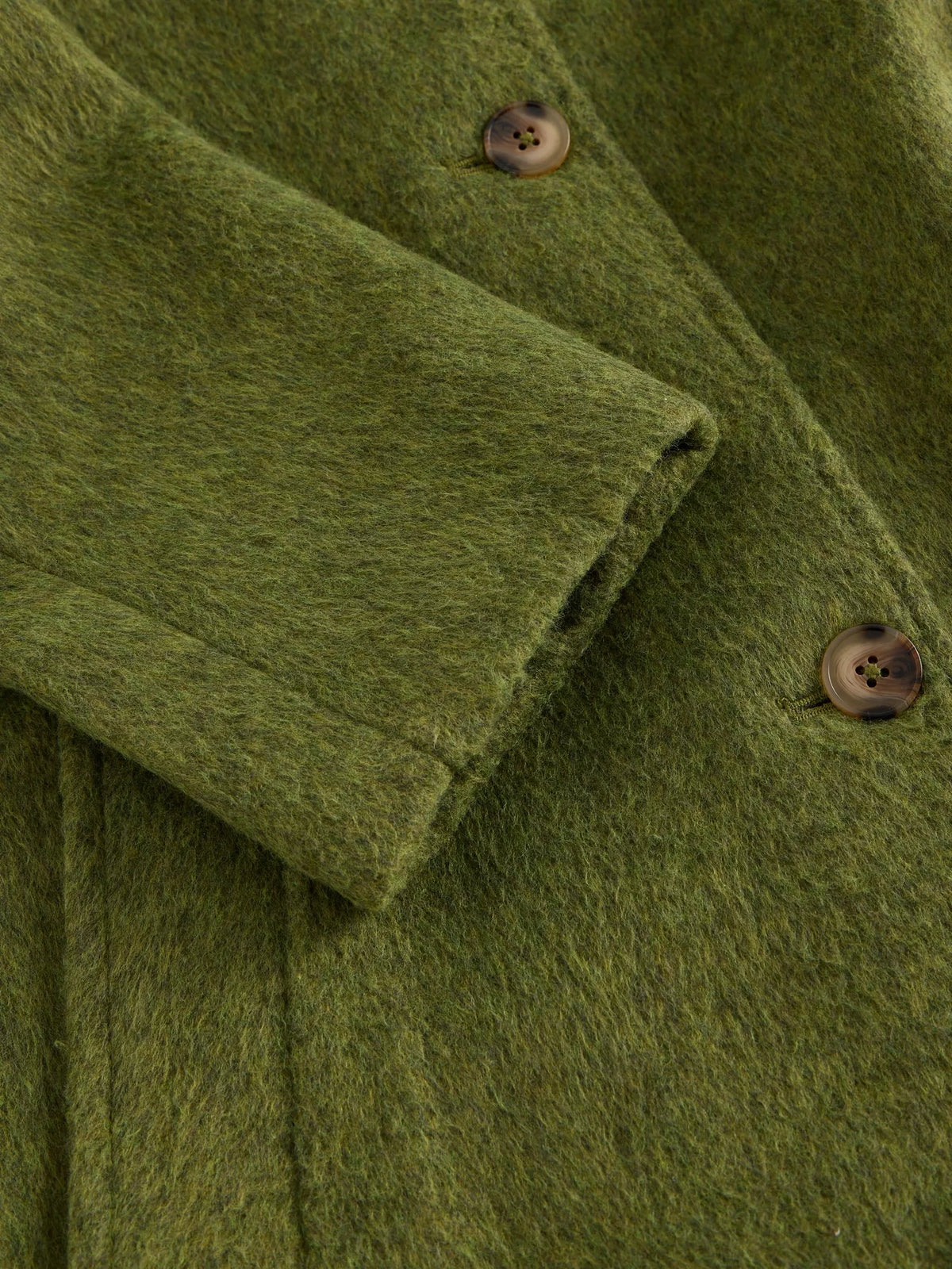 White Stuff - Kelsey wood blend coat - mid green