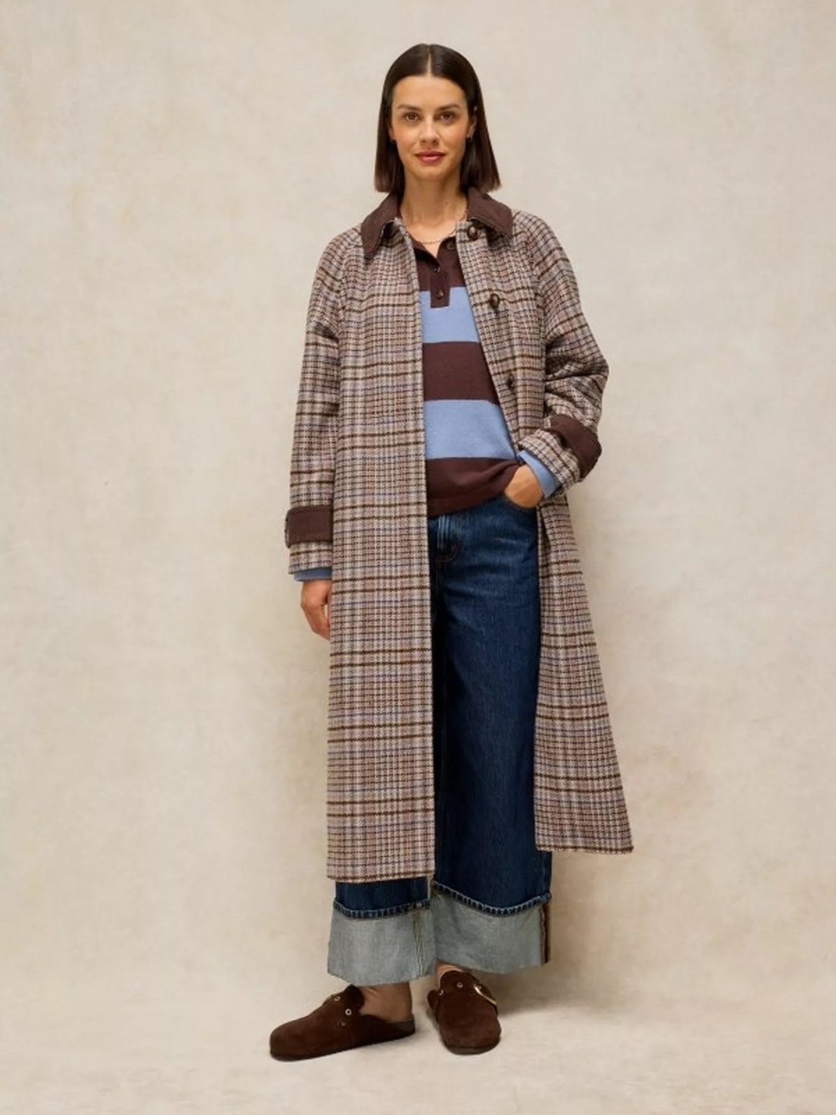 White Stuff - Emmeline check coat