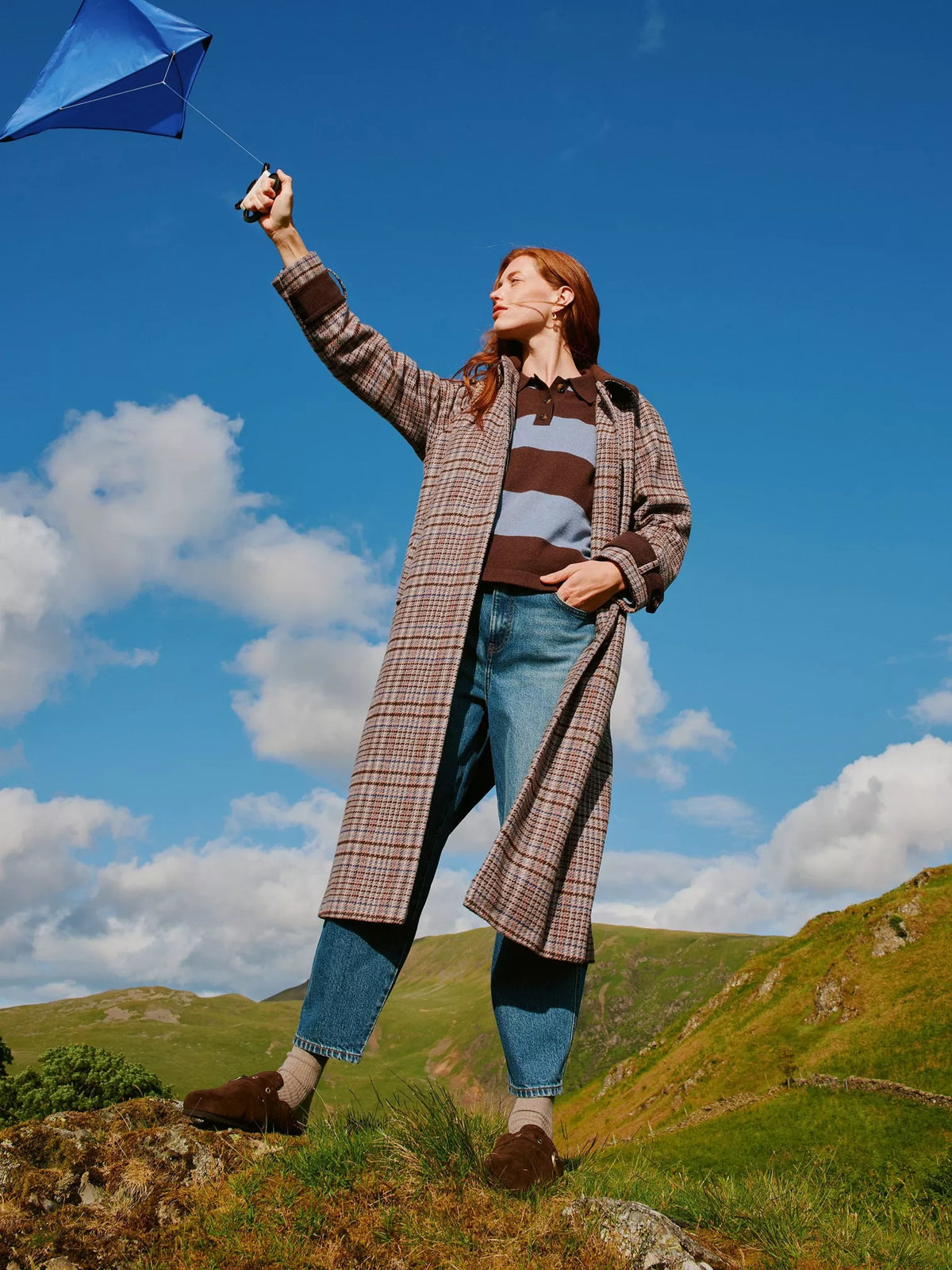 White Stuff - Emmeline check coat