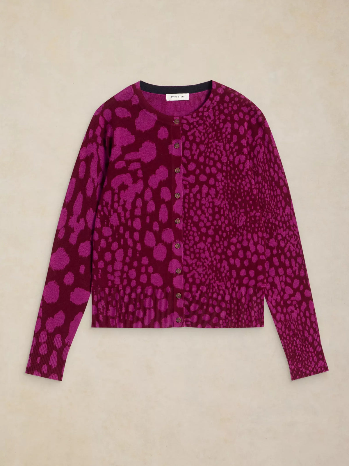 White Stuff - Lois print cardi - Pink multi