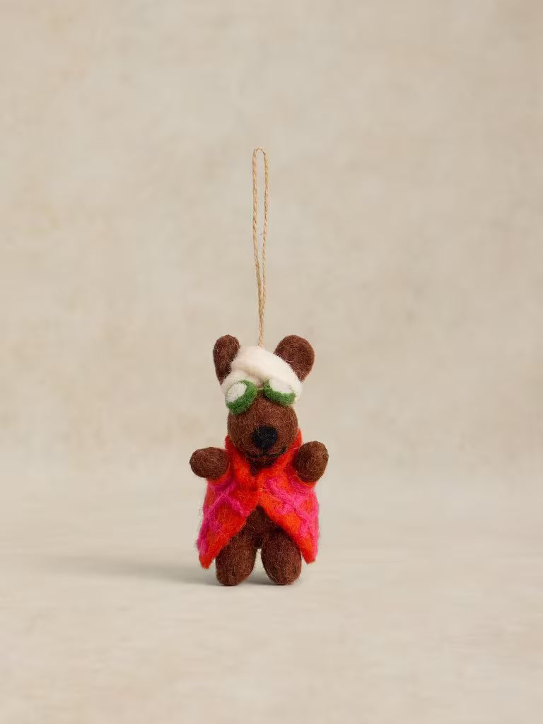 White Stuff - Selfcare Dog decoration - Nat multi