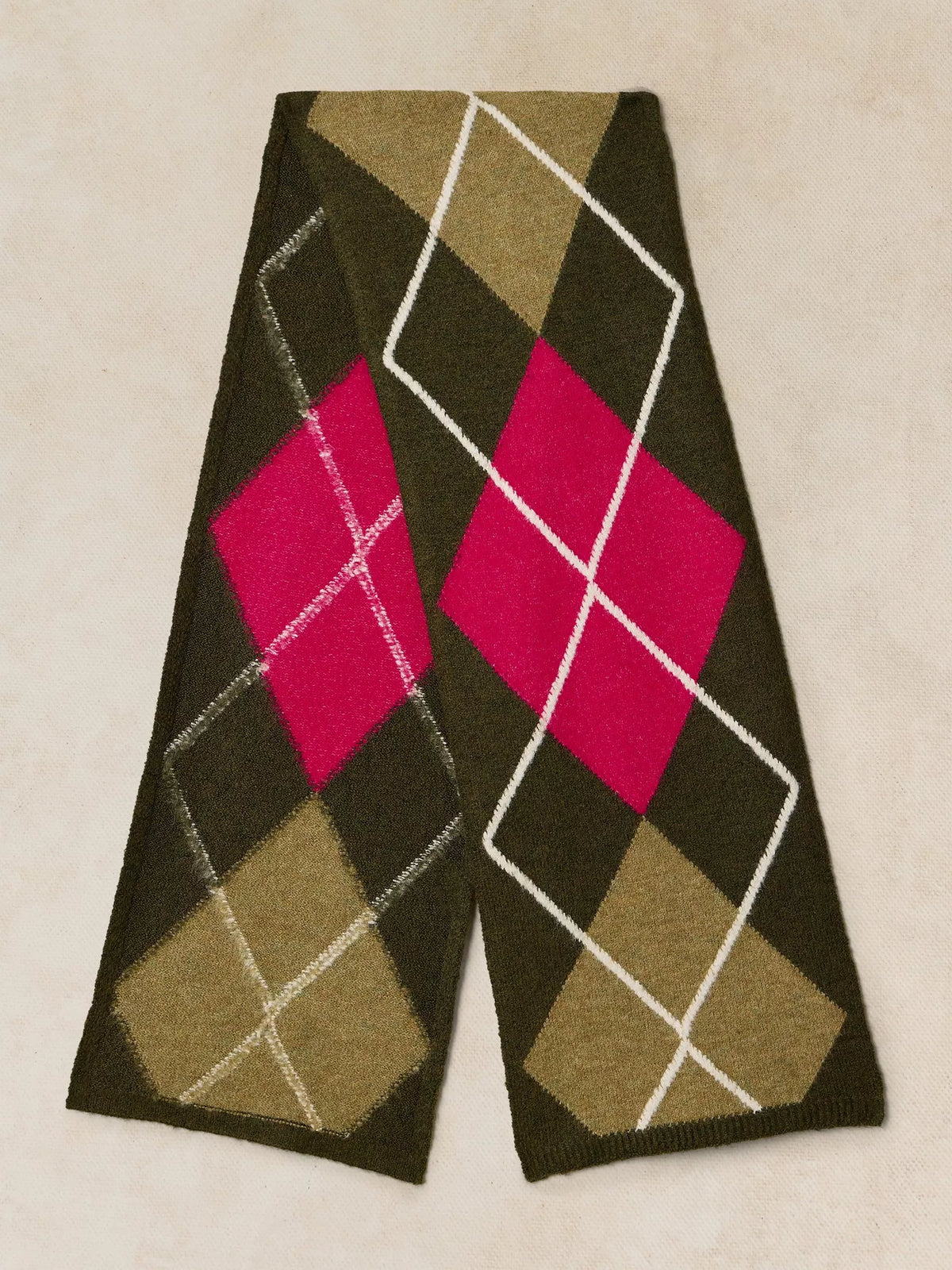 White Stuff - Argyle sjaal - Green multi