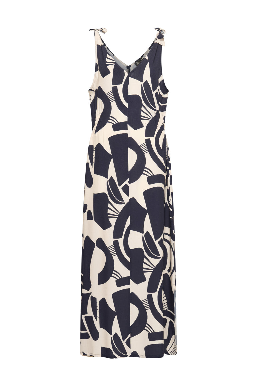 Zilch - Dress Long - Pattern Navy