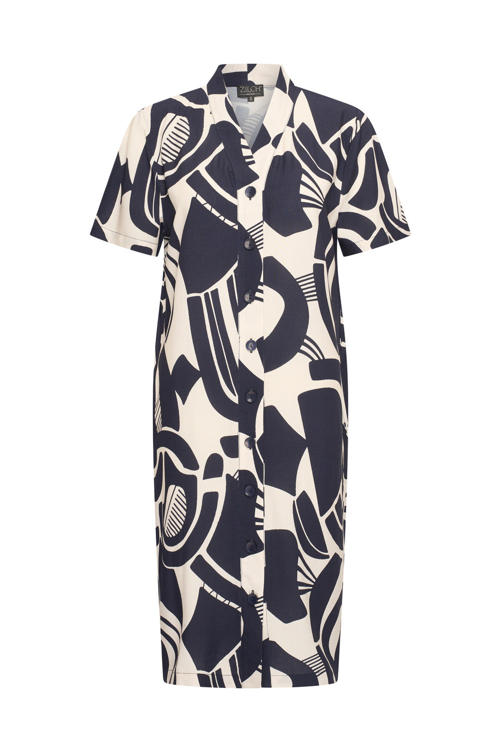 Zilch - Dress Buttons - Pattern Navy