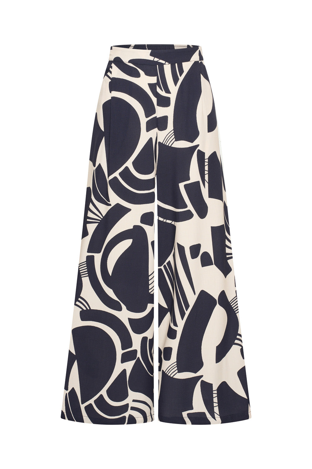 Zilch - Pants Wide - Pattern Navy