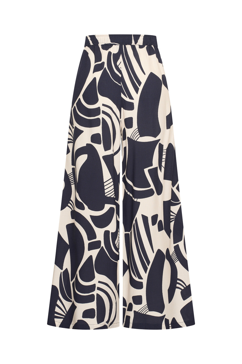 Zilch - Pants Wide - Pattern Navy