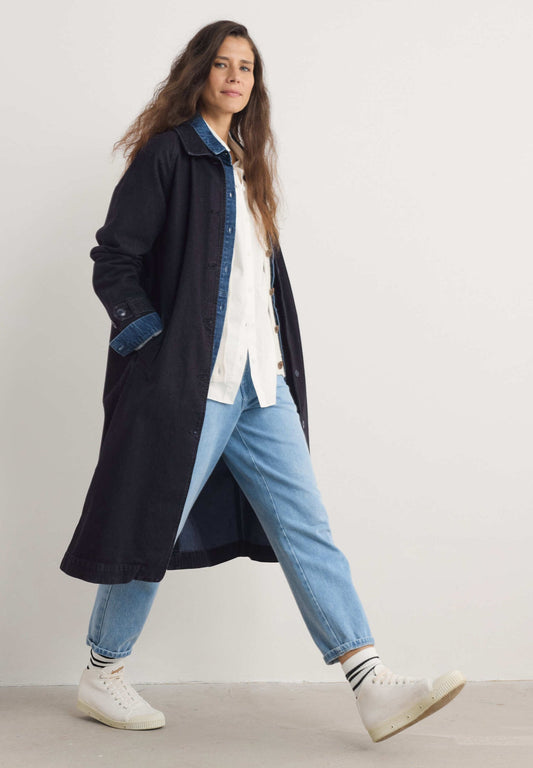 Seasalt - Boscastle Mac - Inkwell Overdye High Twist