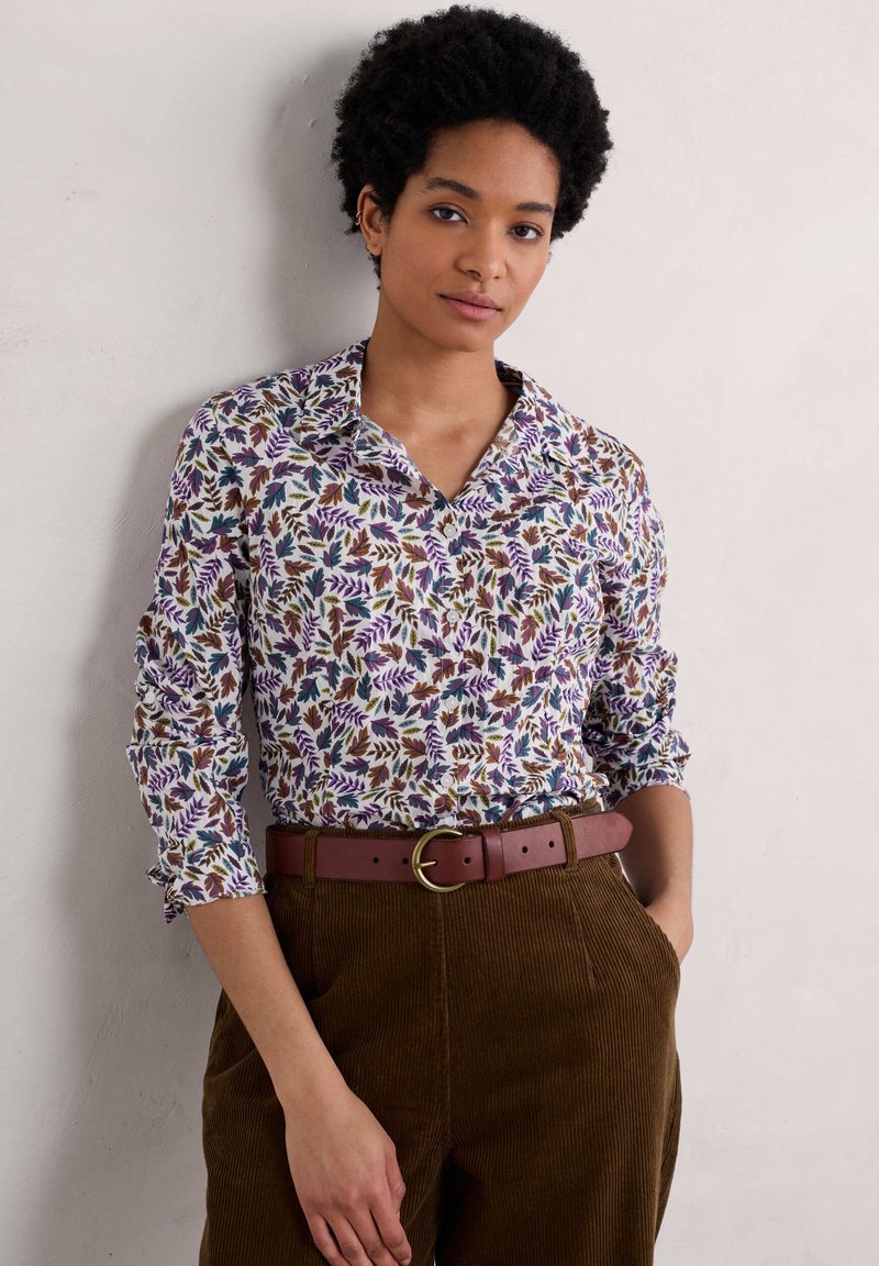 Seasalt - Larissa Shirt - Sunlit Leaves Chalk