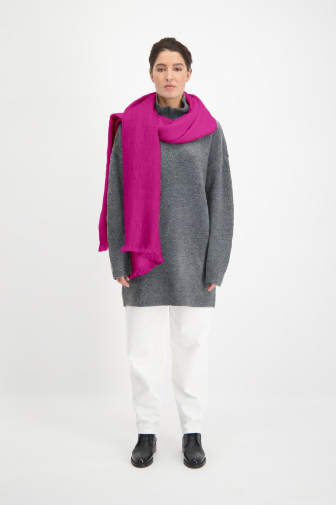 Alpaca Loca - Slim Scarf - Plum Purple