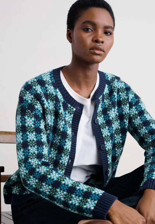 Seasalt - Kensa Cardigan - Circlet Martime Emulsion