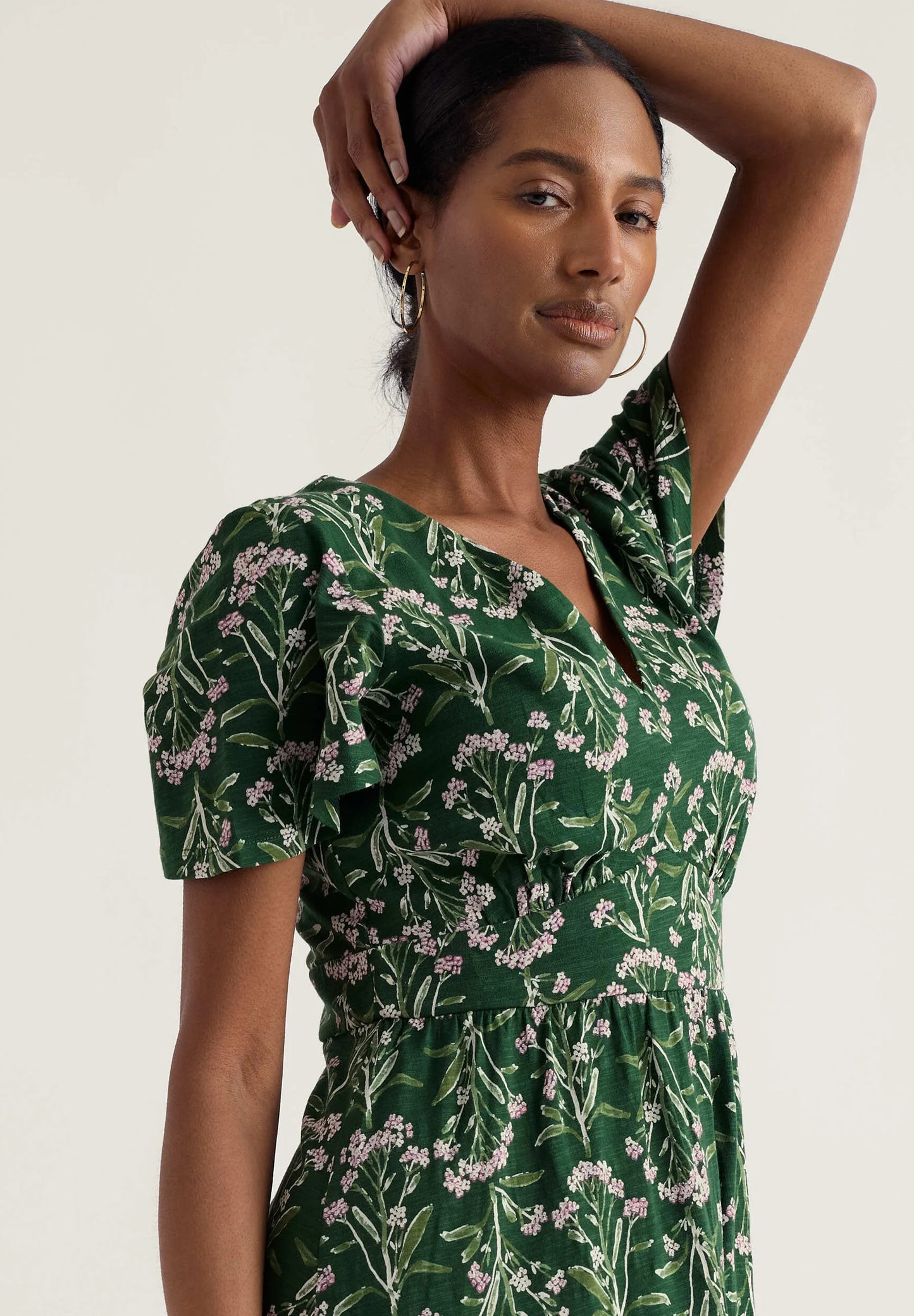 Seasalt - Chateaux dress - Yarrow study Treetop