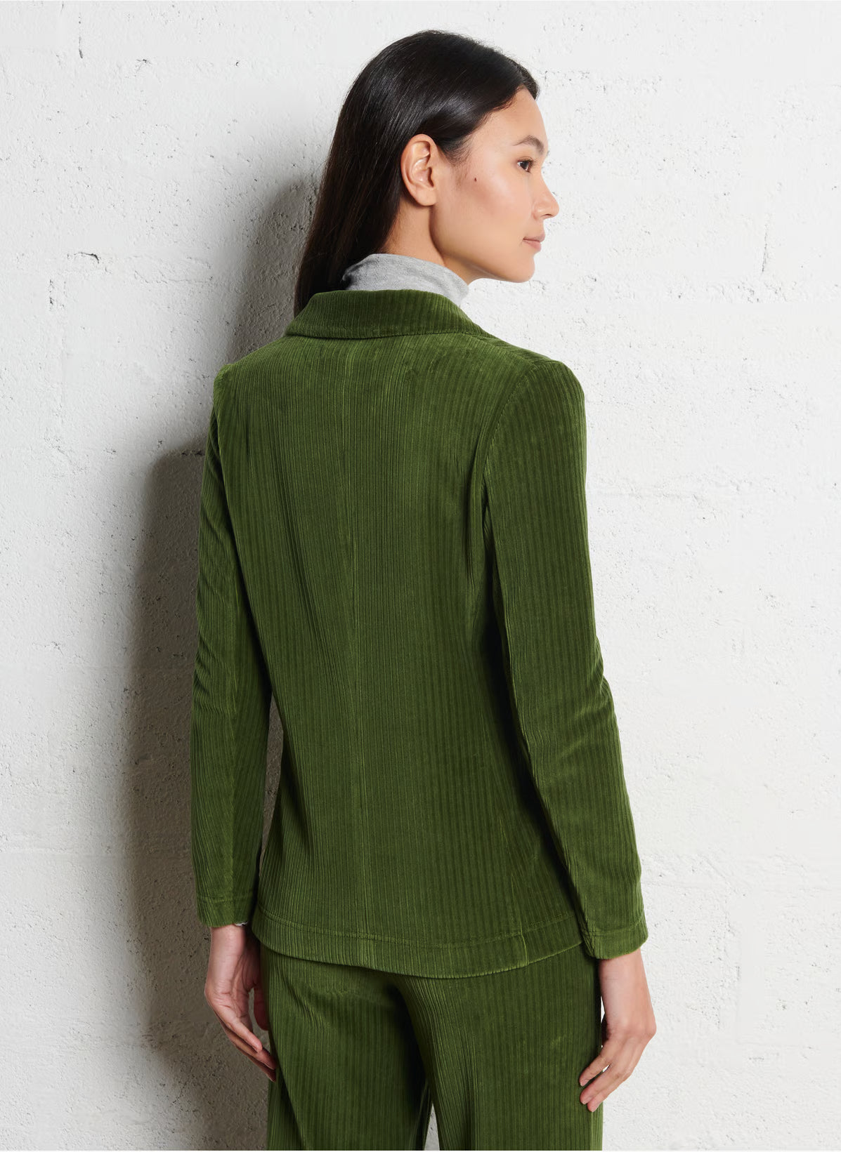 Nice Things - Stretch corduroy blazer - Dark Khaki