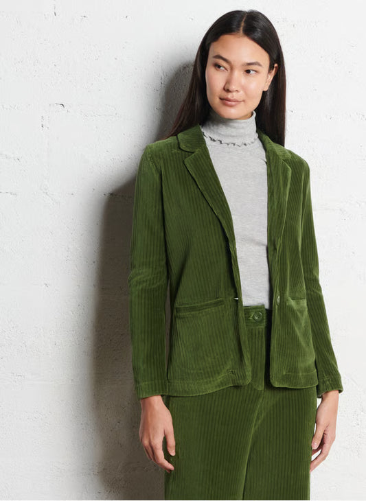 Nice Things - Stretch corduroy blazer - Dark Khaki