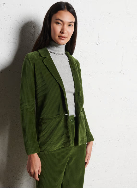 Nice Things - Stretch corduroy blazer - Dark Khaki