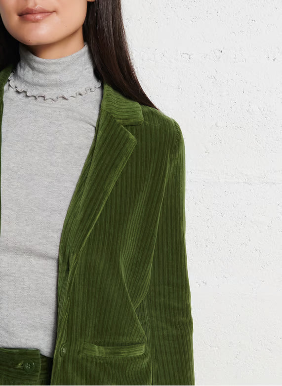 Nice Things - Stretch corduroy blazer - Dark Khaki