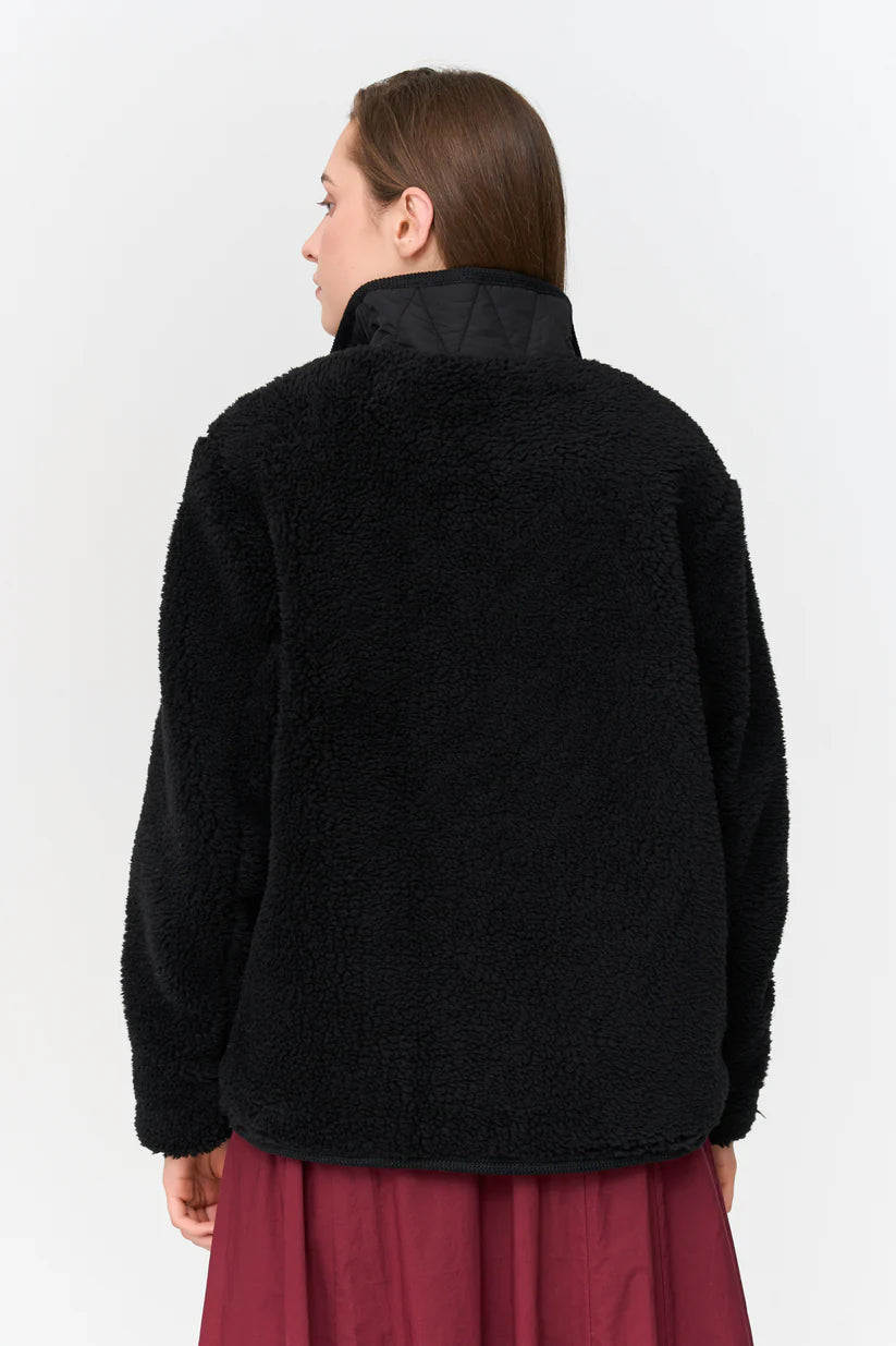 24 Colours - Zwarte teddy jas - 90508A