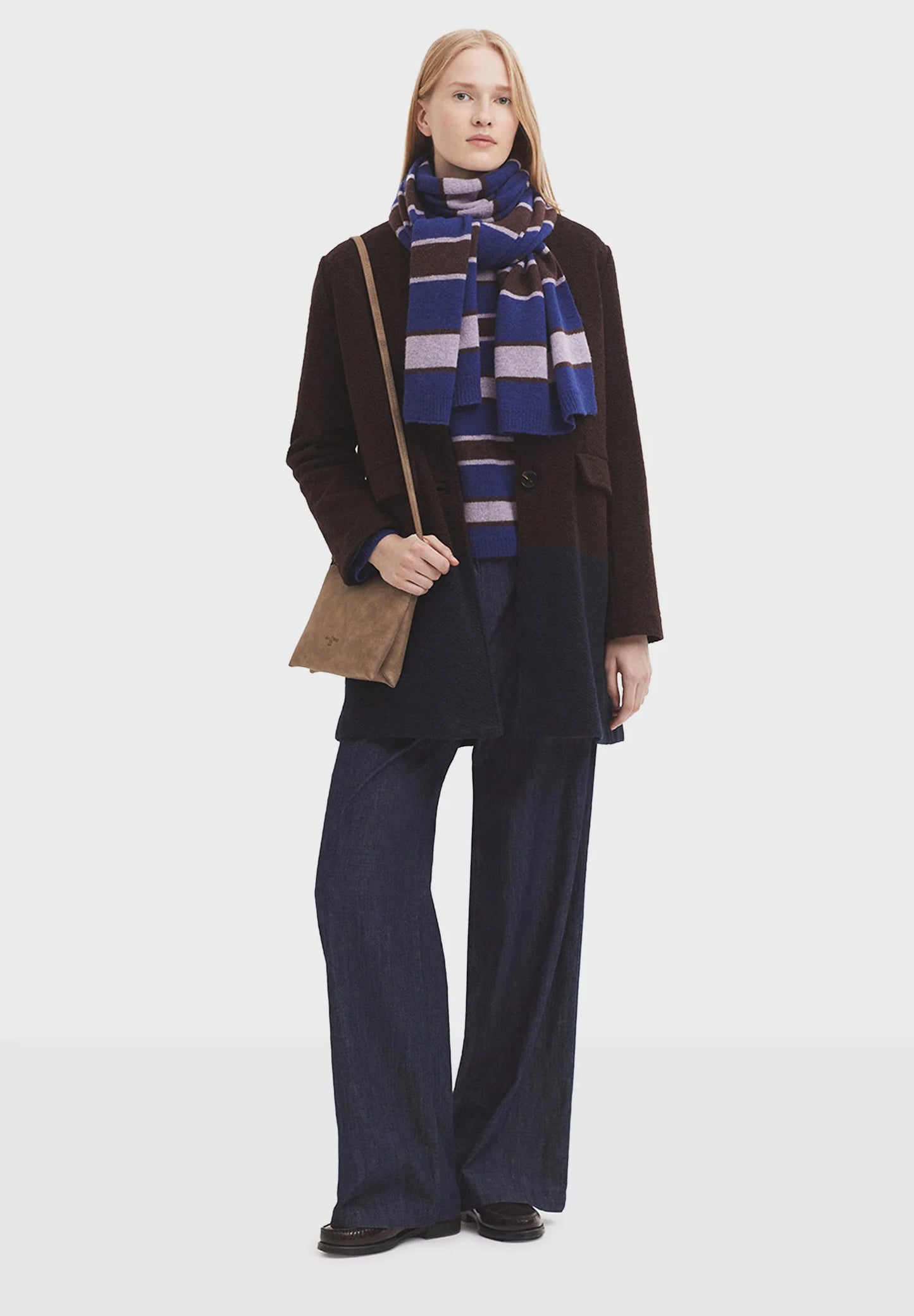 Nice Things - Striped wool sweater - royal blue