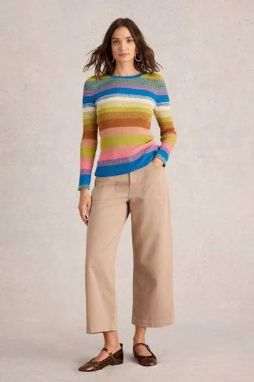 White Stuff - Rib Stripe Jumper