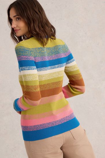 White Stuff - Rib Stripe Jumper