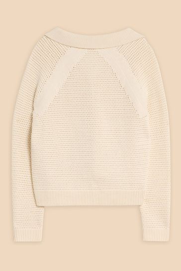 White Stuff - chaterly crochet collar cardigan