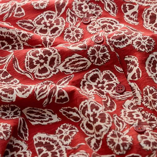 Seasalt - Top - Floral Pattern Brick red