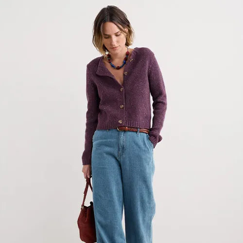 Seasalt - Dawson Pick Cardigan - Grape