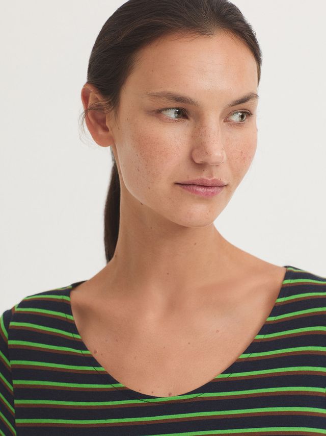 Nice Things - Gestreept shirt - Navy