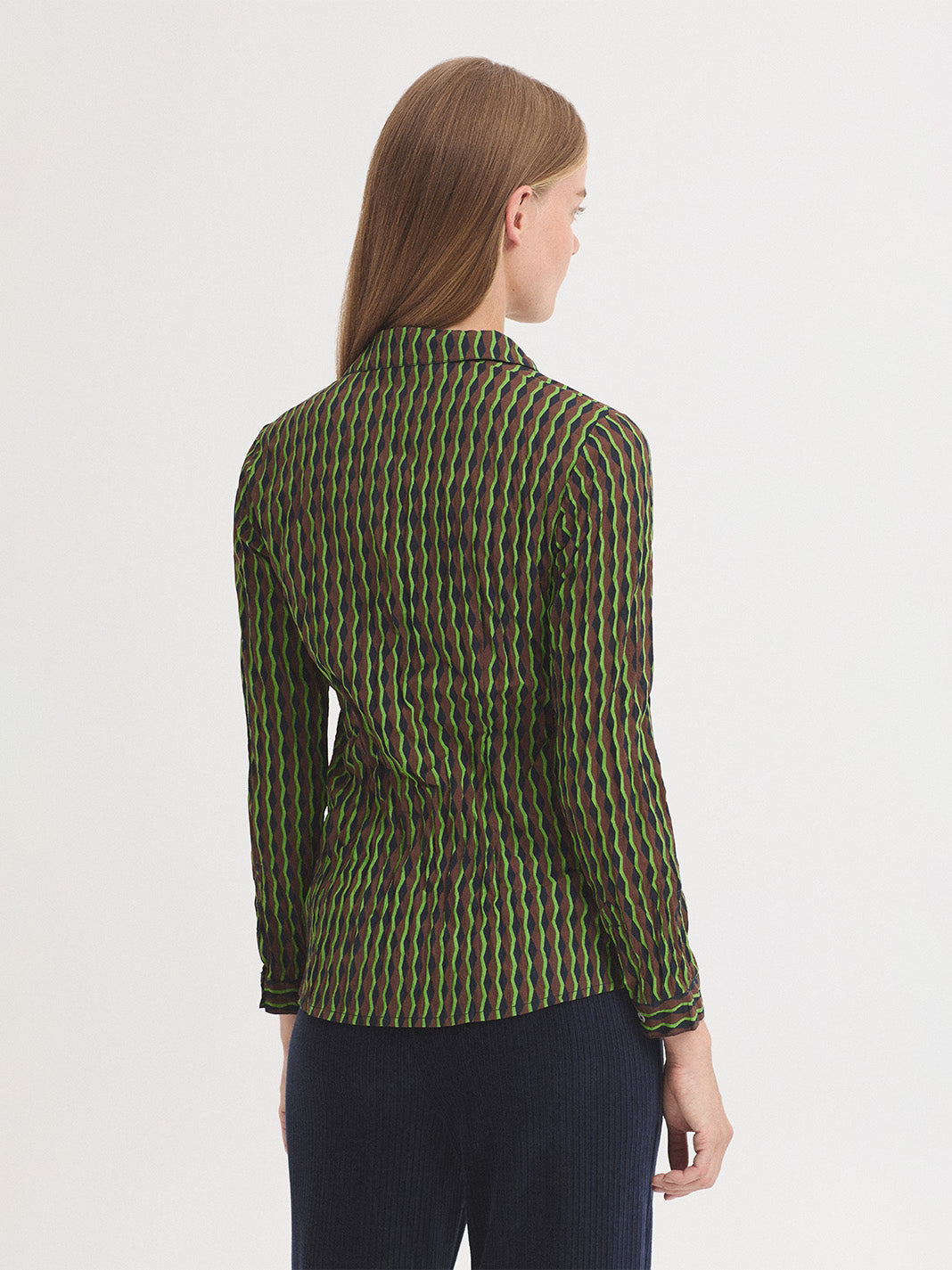 Nice Things - Endless column pannaeu print shirt