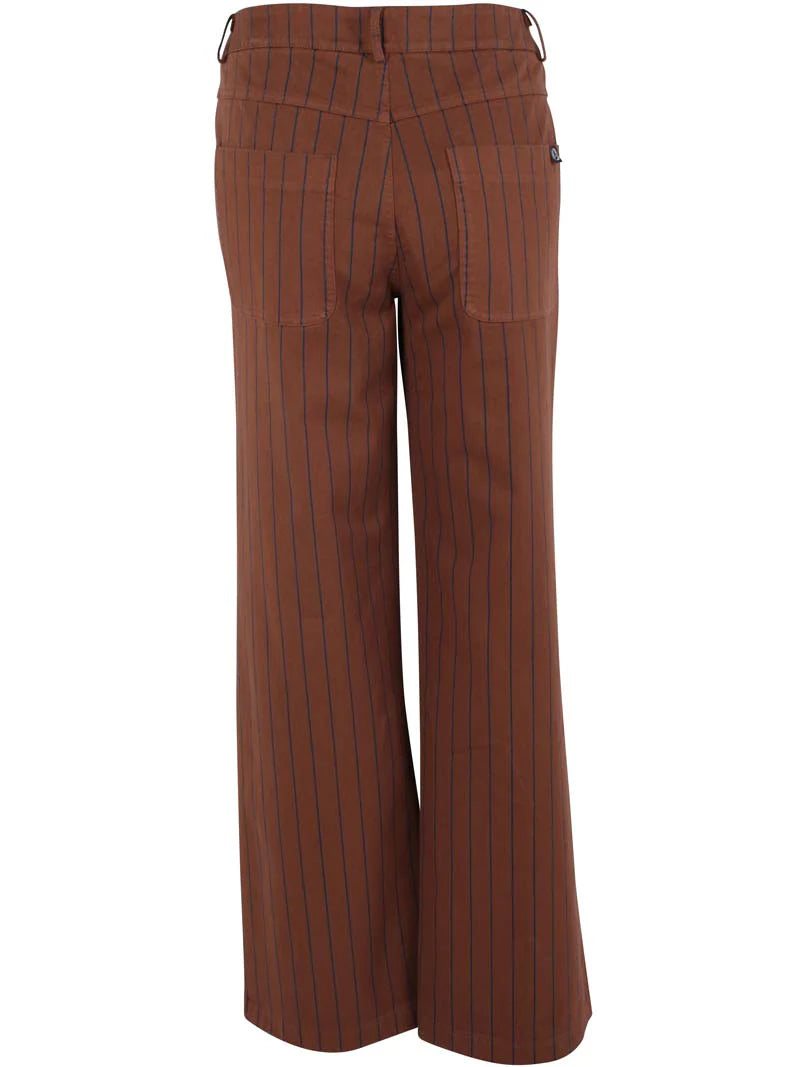 Danefae - Danedaisy Stretch Canvas Pants - Merlot/Dark Navy