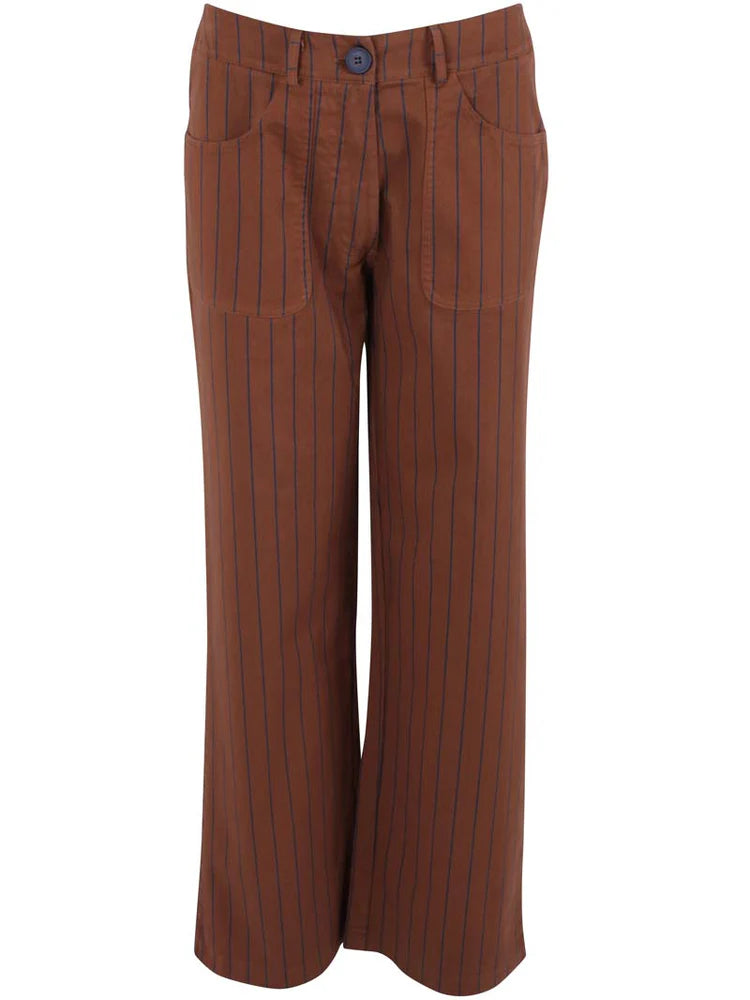 Danefae - Danedaisy Stretch Canvas Pants - Merlot/Dark Navy
